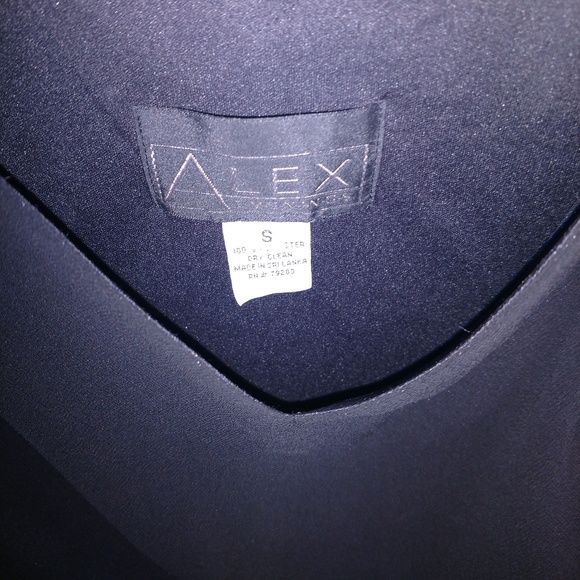 Alex Evenings Black Layered Blouse - Picture 2 of 5